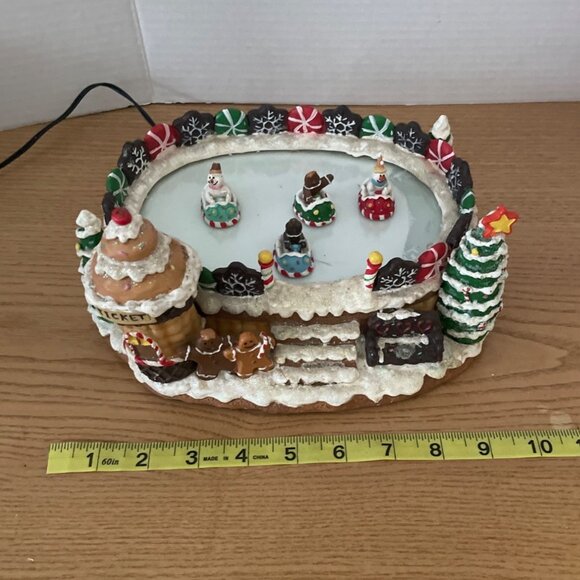 2007 Sweet Dreams Collection Bumper Cars Christmas Village LightS Motion VIDEO - Picture 13 of 14